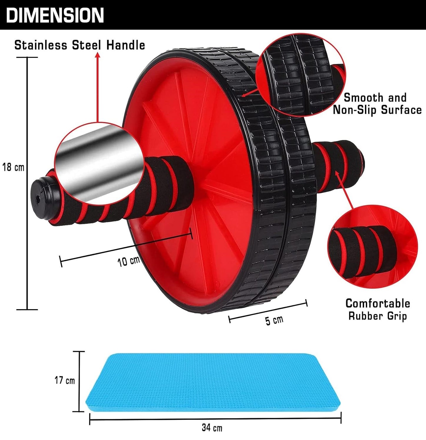 Premium Abs Roller for Men & Women Stomach